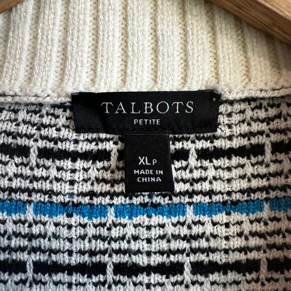 Talbots Mademoiselle Plaid Coatigan Cardigan Lady Jacket XL Petite - Picture 3 of 9